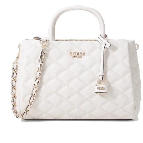 Guess TAMSIN SOCIETY SATCHEL Bijela Slike