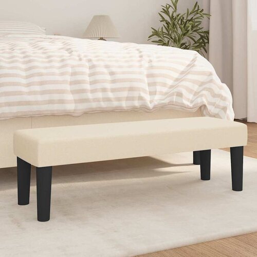  Klupa krem 100x30x30 cm od tkanine Cene