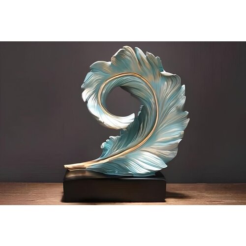 Aberto Design dekorativna figura CY0361, 26x24x11 cm, svetloplava Cene