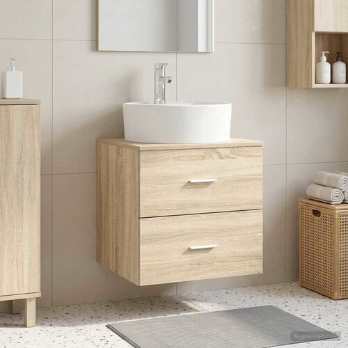  Umivaonik s policom Hrast sonoma 49,5 x 44,5 x 65 cm Cene