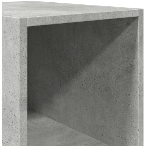 VidaXL Visoka komoda boje betona 30x41x185 cm od konstruiranog drva Slike