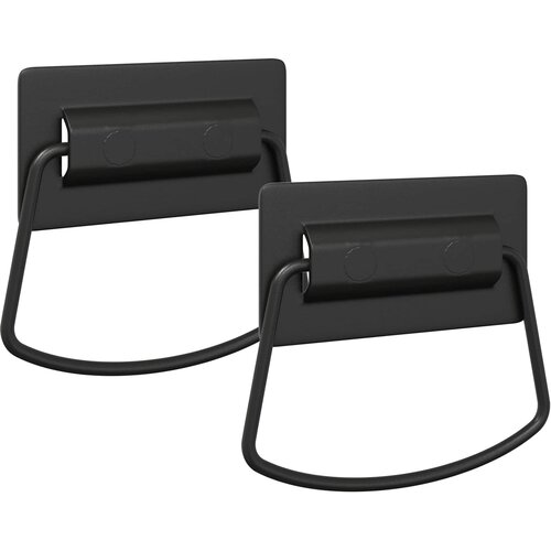  Ručke za ormariće 2 pcs Crna 85 x 45 mm Metal Slike