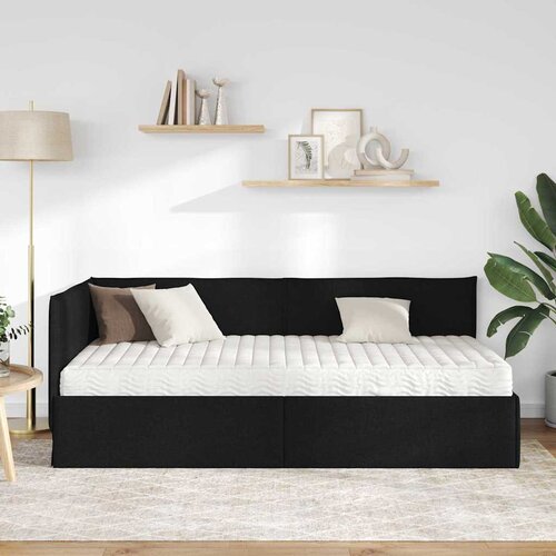  Kutni krevetni okvir s madracem 2 kom. Crna 80 x 200 cm Bar&amp;scaron;un Slike