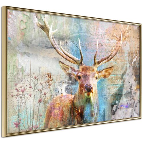  Poster - Pastel Deer 30x20 Slike