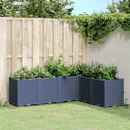 Vrtna sadilica plava siva 160 x 120 x 53 cm PP Slike