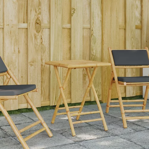 vidaXL Sklopivi vrtni stol 55 x 55 x 75 cm od bambusa
