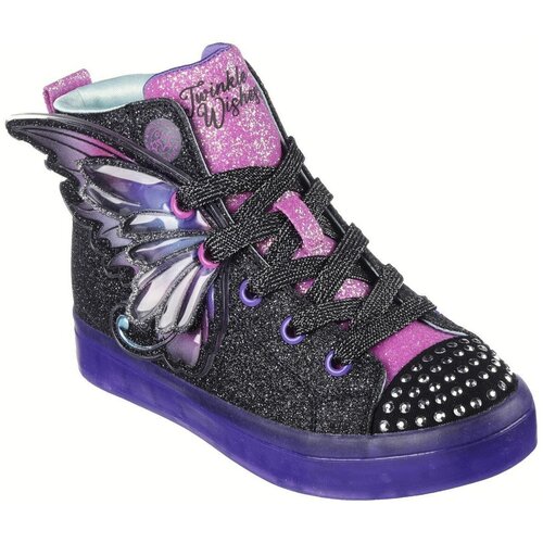Skechers Visoke superge Twi-lites 2 twinkle wishes Črna Cene