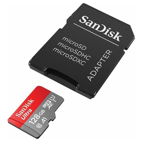 Sandisk MicroSD (SDSQUAR-128G-GN6IA) 128GB Ultra class 10+adapter memorijska kartica Slike