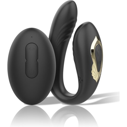 Ibiza Vibrator Za Pare Rotating Dual Black Cene