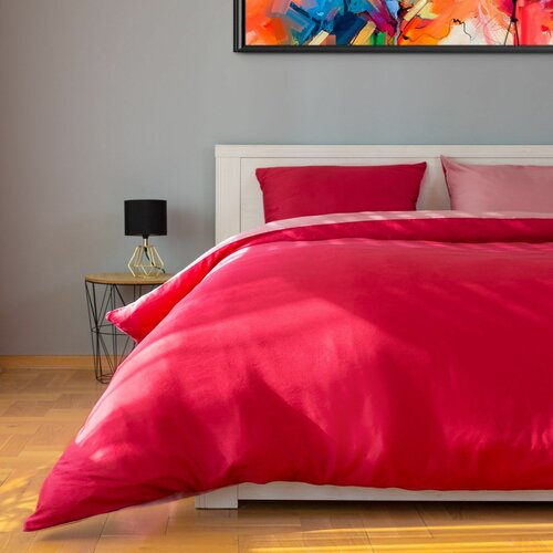 Vitapur pamučno-satenska posteljina svilanit mars red mc 140x200 50x70 cm Slike
