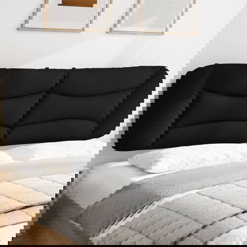 The Living Store Vzglavna stranica črna 180 cm blago - Vzglavna Stranica, (21659020) Slike