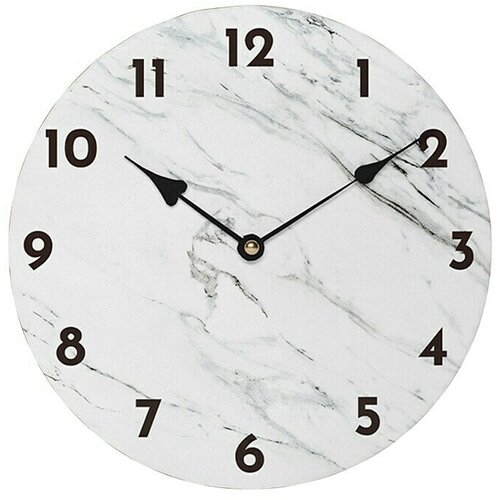  Zidni sat izgled mramora (Bijela, Promjer: 29 cm) Cijene