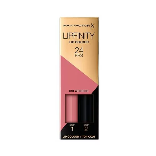 Max Factor Lipfinity Lip Colour tekoča šminka 4,2 g odtenek 010 Whisper za ženske
