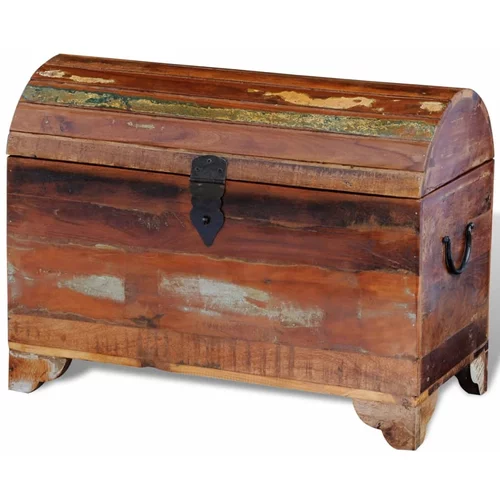 vidaXL Škatla iz predelanega trdnega lesa, (20707954)