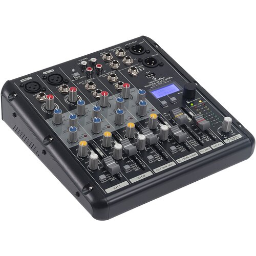 Soundsation 6-kanalni profesionalni mikser YOUMIX-202 MEDIA, 23x25x7cm, Crni Cene