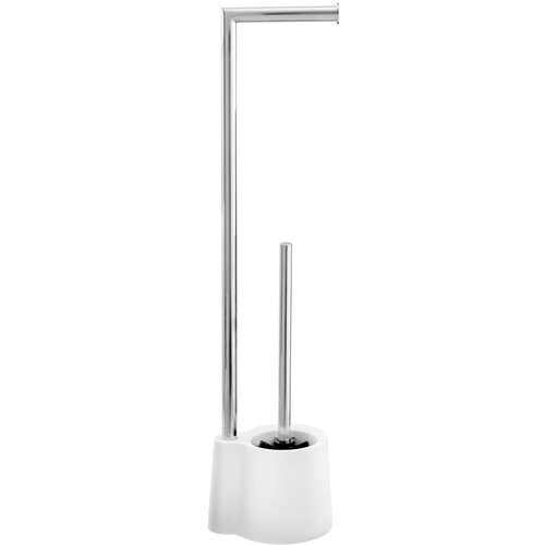 Wenko 22989100 - WC četka AVOLA 13x70 cm nerđajući čelik/bela/srebrna Cene