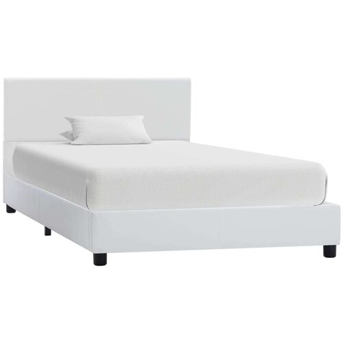 vidaXL Okvir za krevet od umjetne kože bijeli 90 x 200 cm Cene