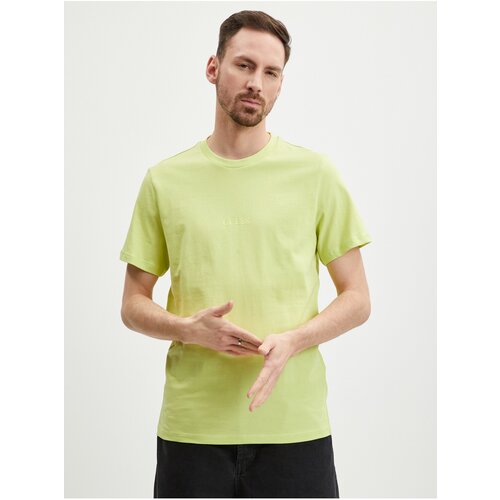 Guess Light green men&amp;#039;s T-shirt Aidy - Men Slike