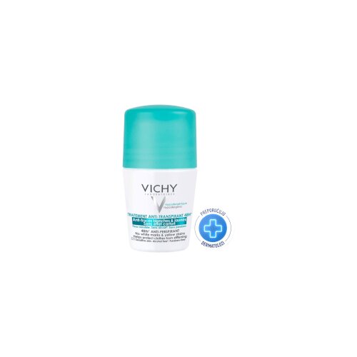 Vichy Roll-on dezodorans Anti-stain protiv bijelih tragova i žutih fleka 48h Cijene