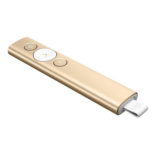 Logitech spotlight presentation remote - gold , new Cene