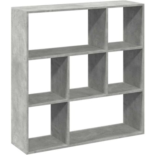 VidaXL Sobna pregrada / regal za knjige sivi 102x29x103,5 cm drveni Slike