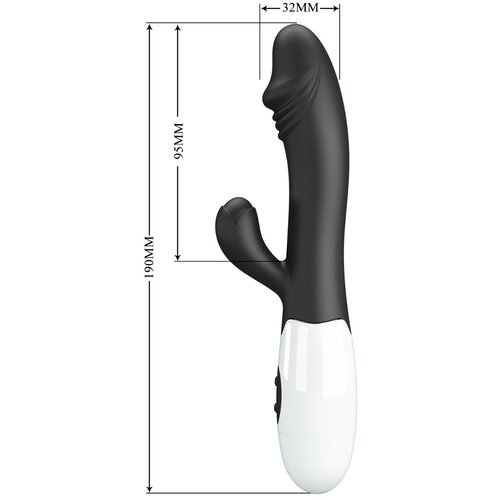 Pretty Love 2025 Vibrator Rabbit Pretty Love Snappy Black Slike