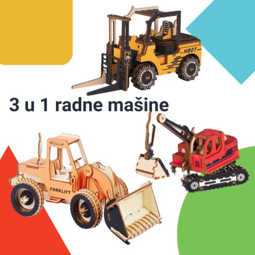  3 u 1 slagalice radne mašine Cene