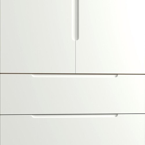 Bessagi Home Omara Za Oblačila Marlo, Bela, Barve Hrasta, &amp;Scaron;. 100cm Slike