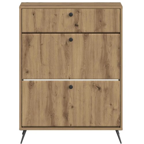  Ormar za cipele BREDA 78 x 24 x 103 cm Konstruirano drvo - Hrast artisan Slike