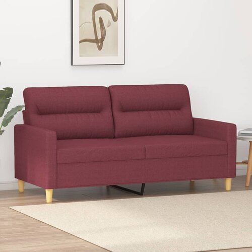  The Living Store Kavč dvosed vinsko rdeč 140 cm blago - Kavč Dvosed, (21456492) Cene