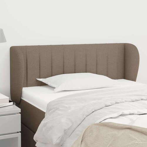  Vzglavje z ušesi taupe 83x23x78/88 cm blago, (20933919) Cene