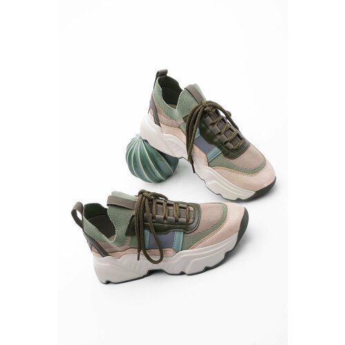 Marjin Sneakers - Khaki - Flat Cene