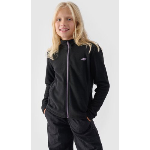 4f Girls Polar with Stand-up Collar Slim Black 4FJWMM00TFL Slike