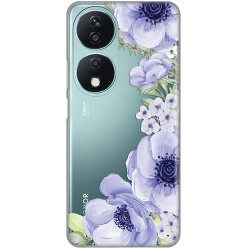 torbica silikonska print skin za honor X7b blue roses Slike