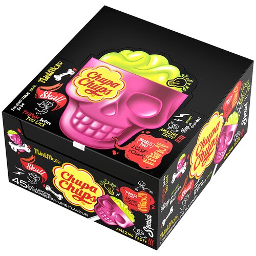 Chupa Chups Lizalica BOMBON 3D SKULL JAGODA/LIMUN 15G Cijene