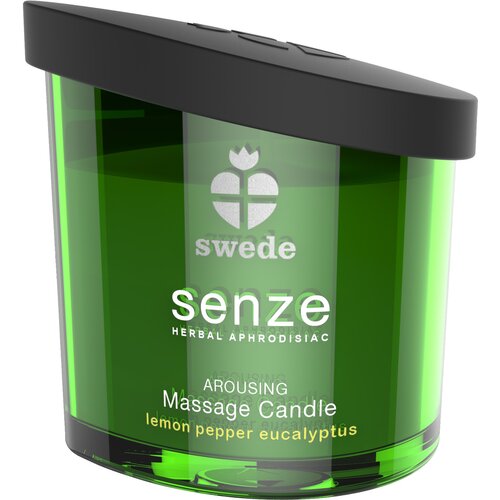 Swede Senze Massage Candle Arousing Lemon Pepper Eucalyptus 150ml Slike
