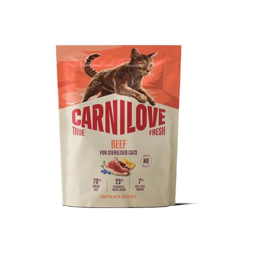 Carnilove Cat True Fresh Adult Sterilised, briketi - govedina 400 g Cene