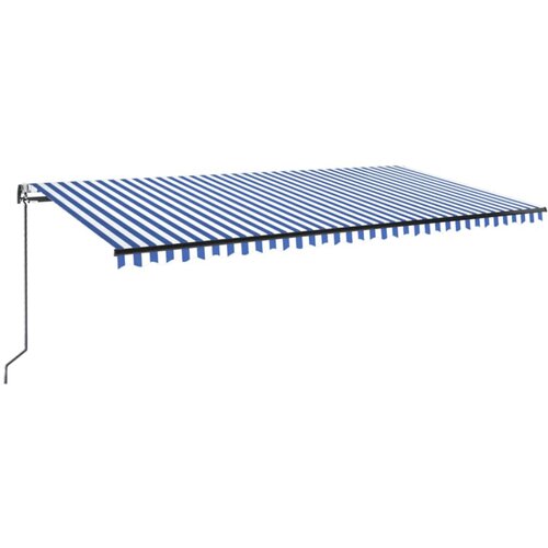 Tenda na automatsko uvlačenje 600x350 cm plavo-bijela Slike