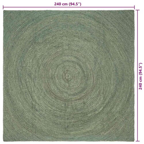  Tepisi za područja Maslinastozelena 240 x 240 cm Juta - Maslinastozelena 240 x 240 cm Slike