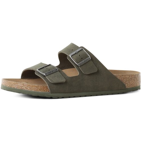 Birkenstock Nizki natikači 'Arizona' karamel / oliva / srebrna Cene