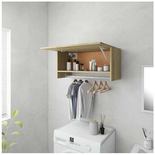  Garderobna omara sonoma hrast 70x32,5x35 cm iverna plo&scaron;ča Cene