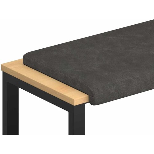  Jastučić za klupu Umjetna koža Crna Dubina 35 cm - Crna 80 x 38 x 6 5 cm Slike