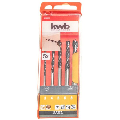 KWB SET SVRDLA ZA DRVO 5/1 3-8MM HEX Cene