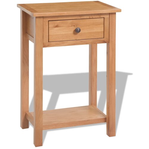 vidaXL Konzolni stol od masivne hrastovine 50 x 32 x 75 cm Cene