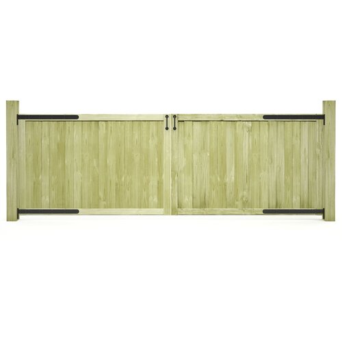 vidaXL Vrtna vrata 2 kosa impregnirana borovina 300x100 cm Cene