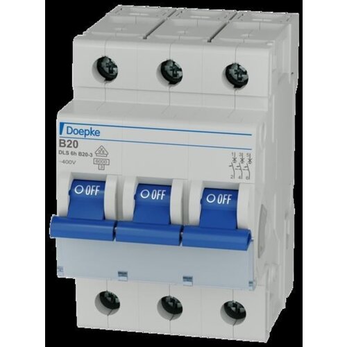 Doepke 09914114 Za&amp;scaron;titna sklopka za vodove 3-polni 20 A 230 V, 400 V Slike