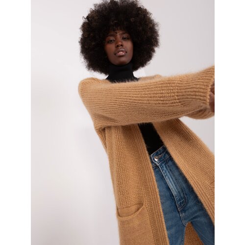 Italy Moda Cardigan-DHJ-SW-1009.09P-camel Slike