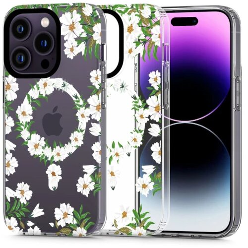 TECH-PROTECT MAGMOOD MAGSAFE maska za IPHONE 13 PRO MAX WHITE DAISY Cijene