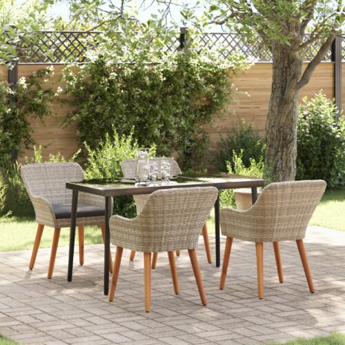 Blagovaonski set 5 pcs Svijetlo siva i crna L Cijene