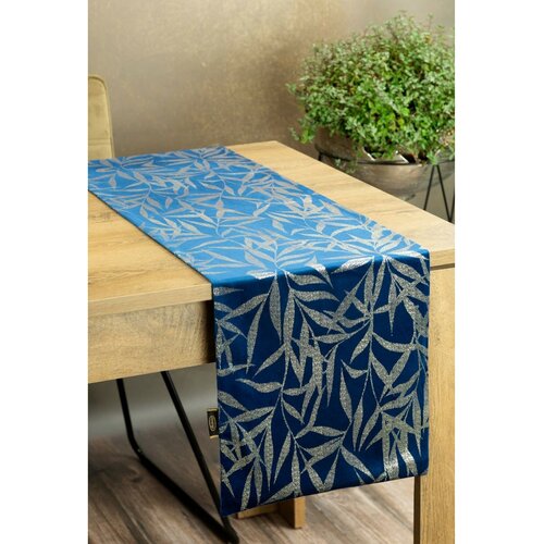 Eurofirany Unisex's Tablecloth 390009 Navy Blue Slike